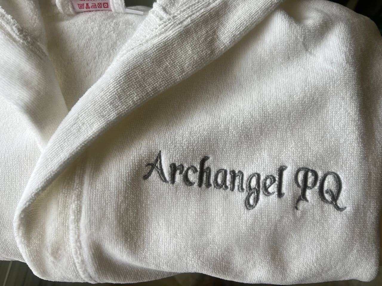 Adult White Custom Angel Wings Dressing Gown