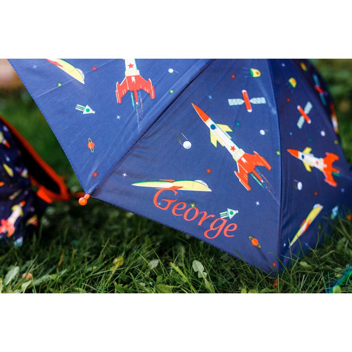 Personalised Kids Space Rocket Umbrella