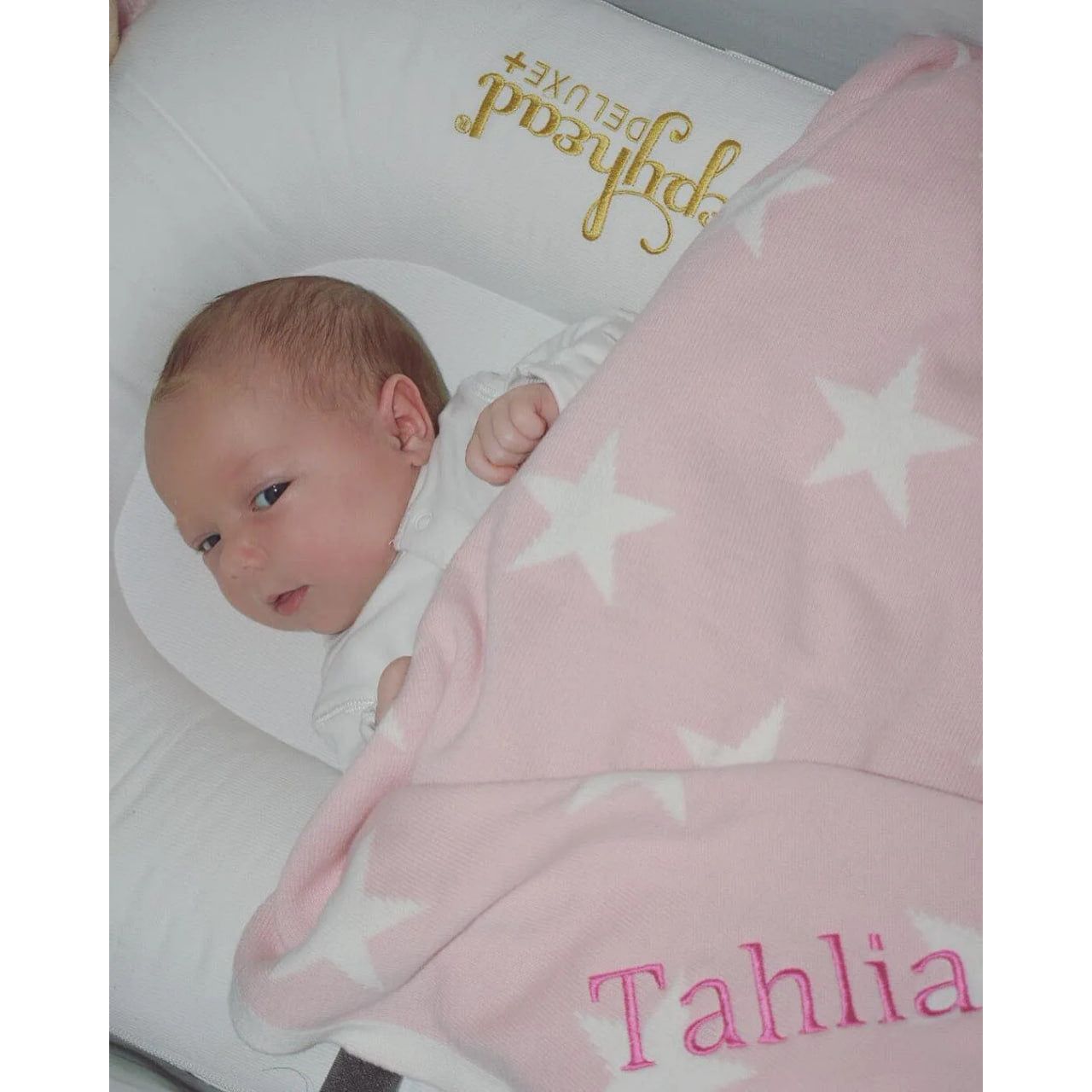 Personalised Pink Star Double-sided Blanket