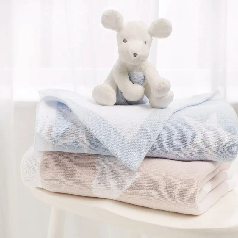 Personalised Pink Star Double-sided Blanket