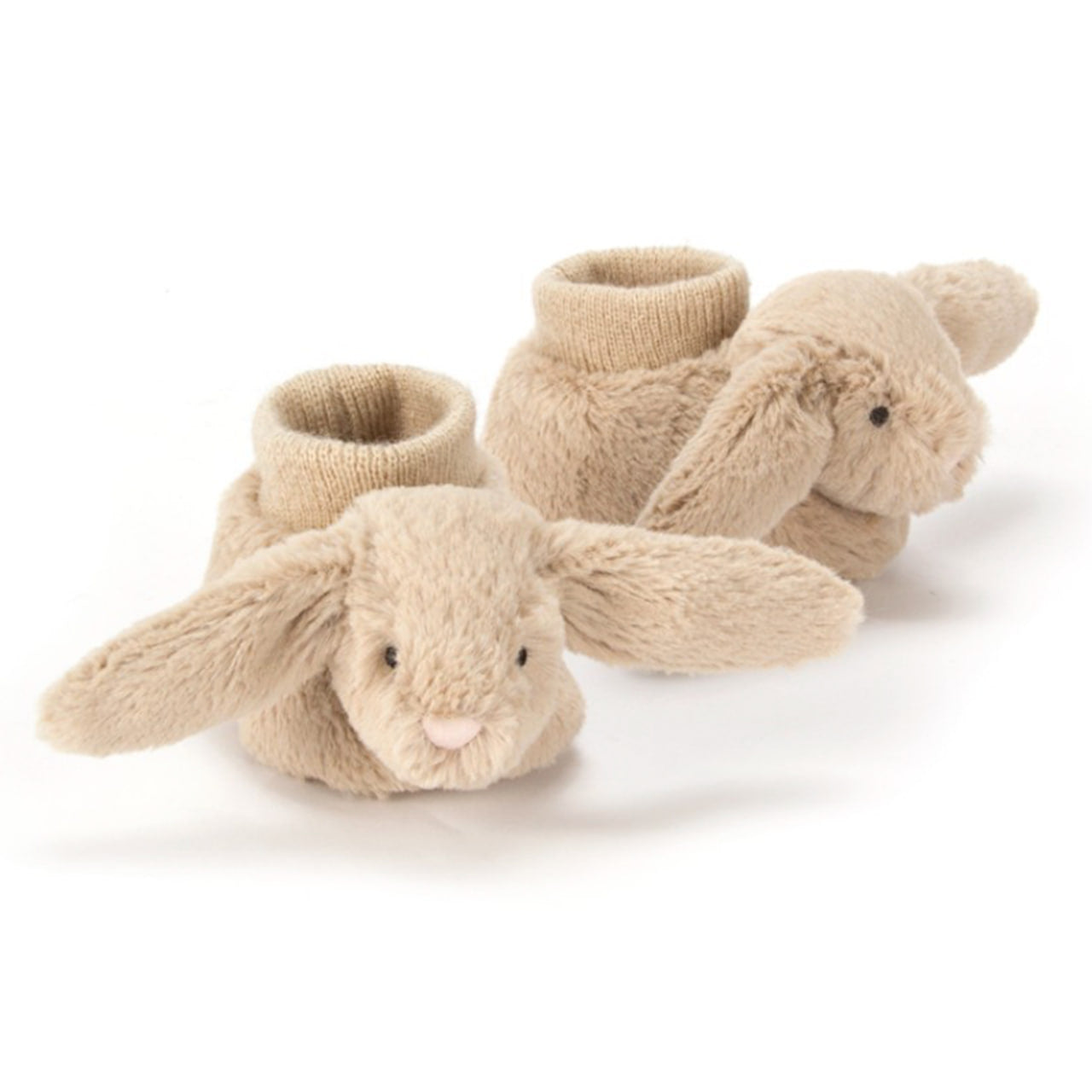 Custom Newborn Baby Booties Bunny Plush