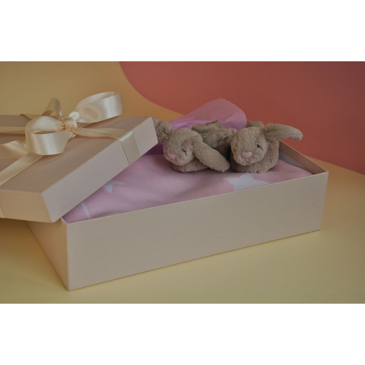 Custom Newborn Baby Booties Bunny Plush
