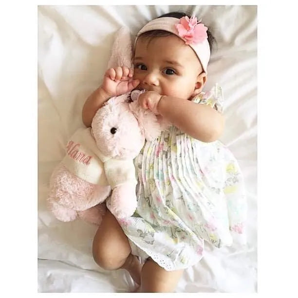 Personalised bashful Bunny Pink Big