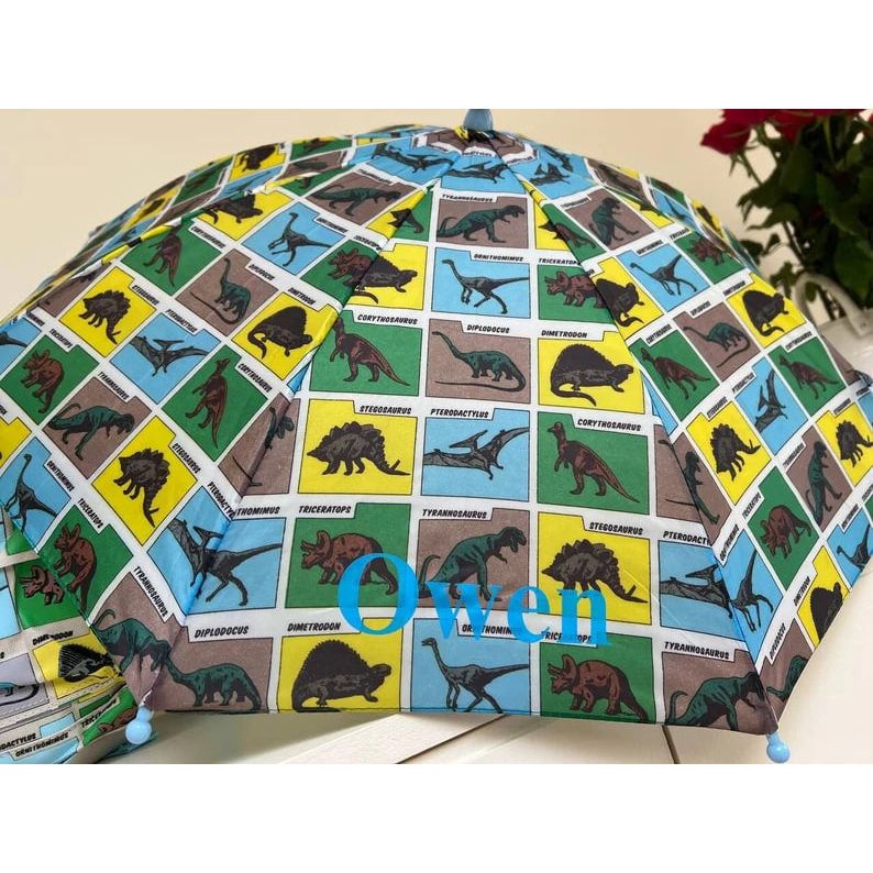 Personalised Kids Dino Dinosaur Umbrella