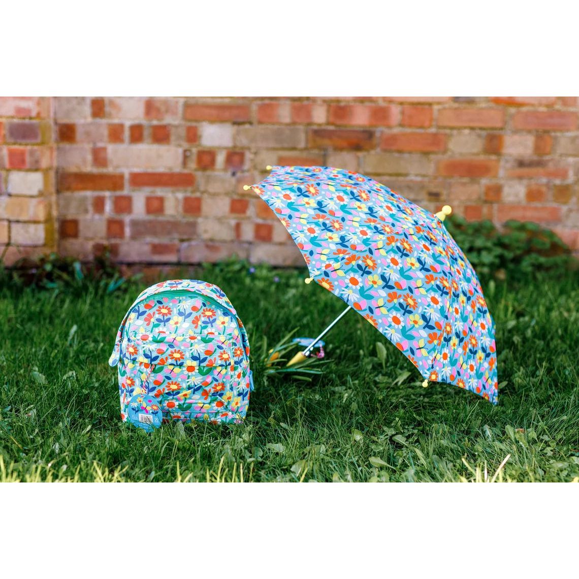 Kids Set Personalised Space Rocket Backpack + Umbrella