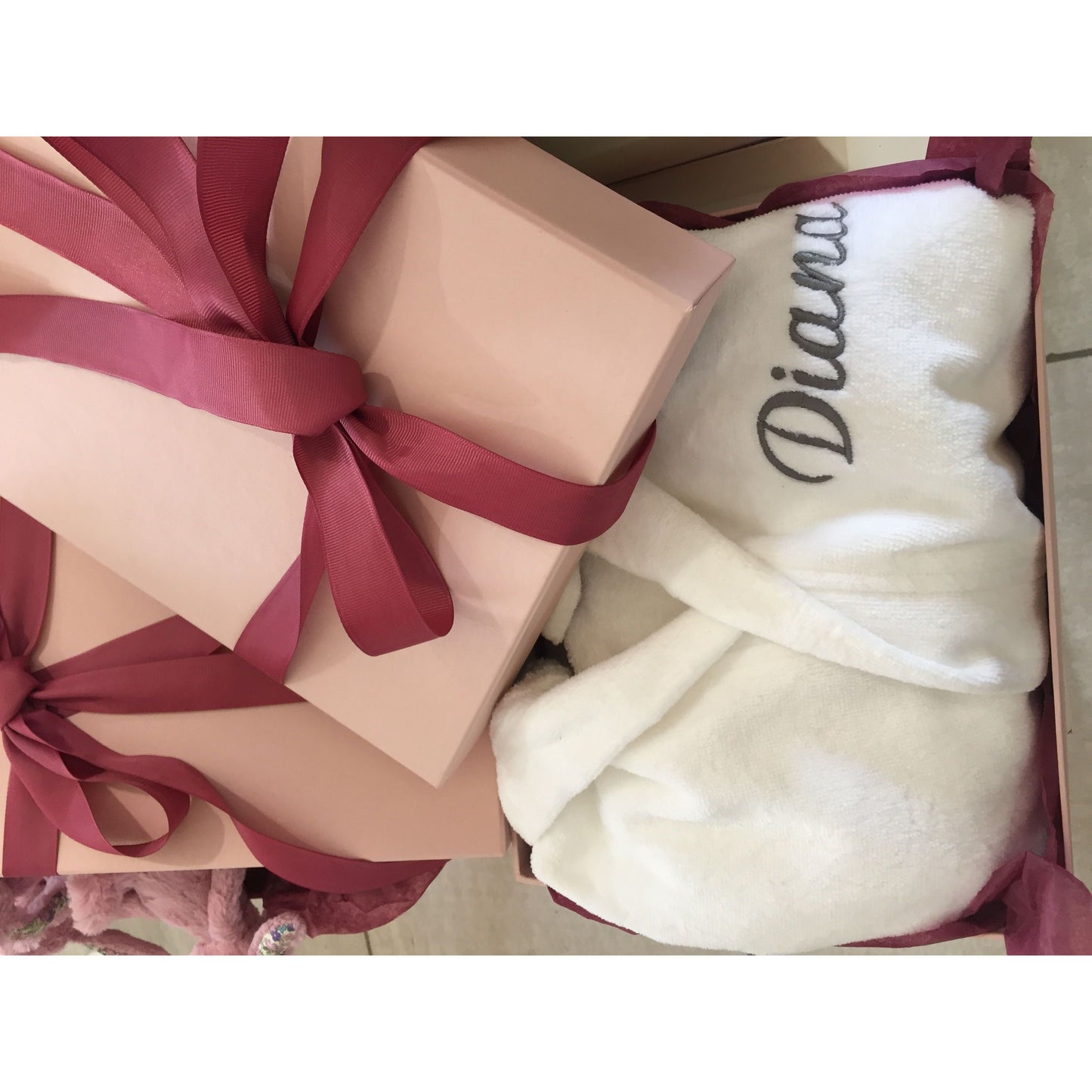 Personalised Angel Wings Luxury Dressing Gown