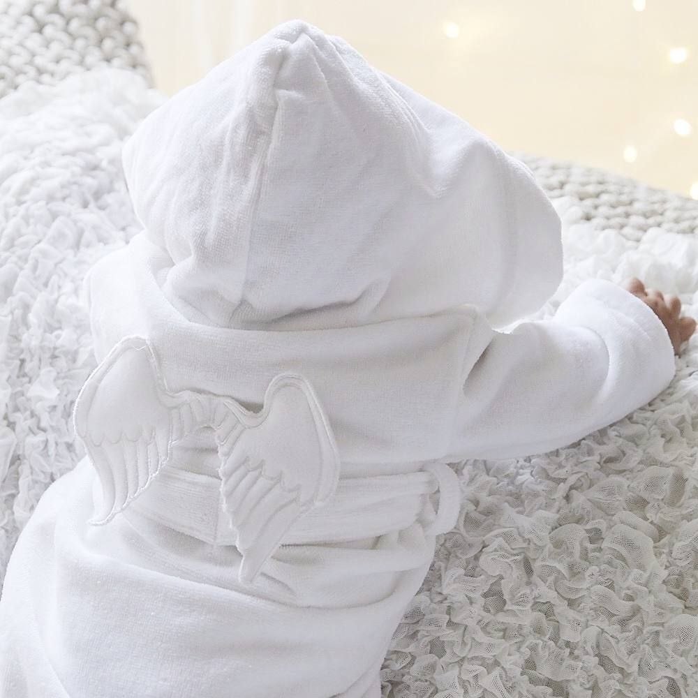 Personalised Angel Wings Luxury Dressing Gown